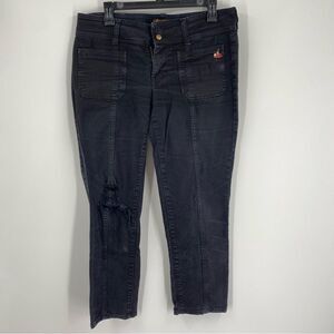 Galliano Men’s Black Distressed Jeans size 32